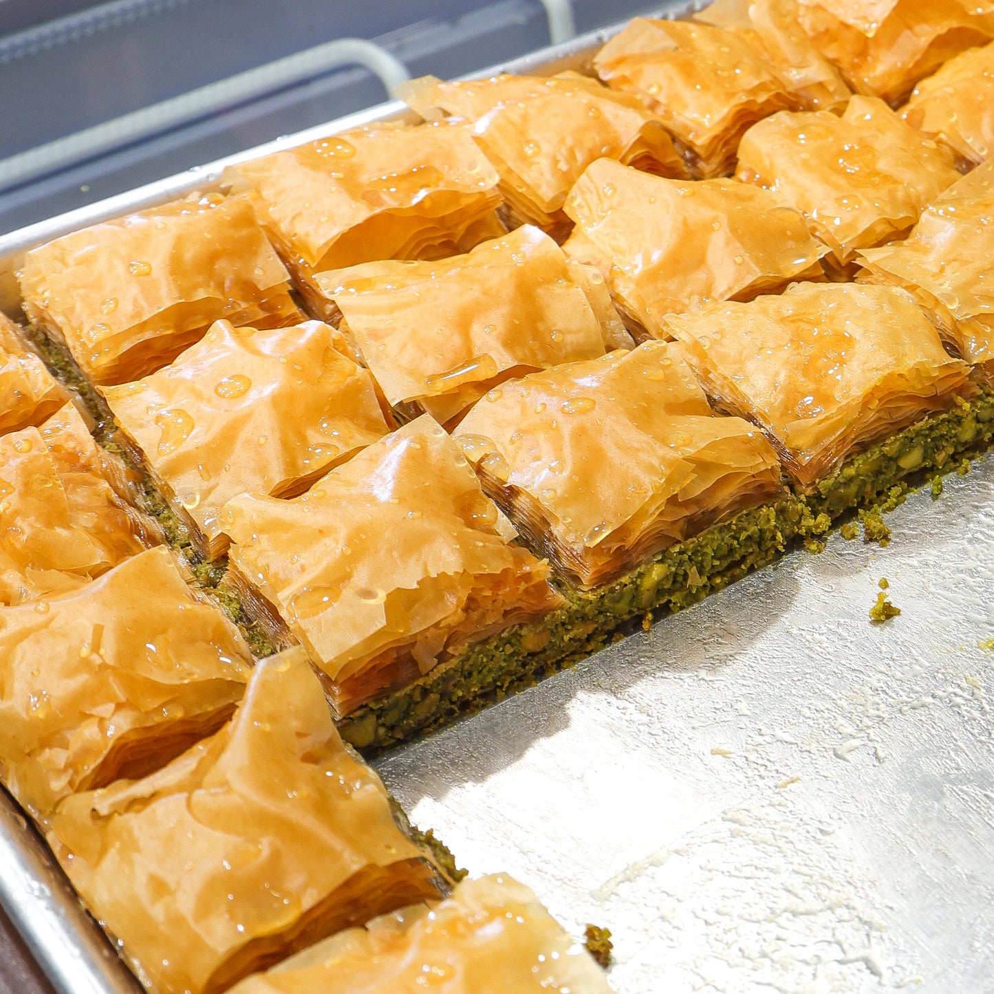 Turkish Baklava Square with Pistachio